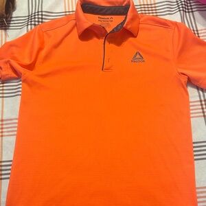 Reebok Vibrant Orange Polo Shirt for Men